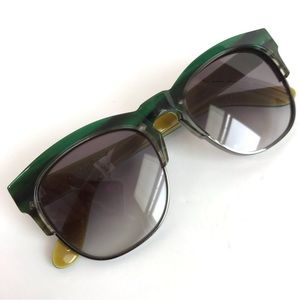WILDFOX Clubfox Sunglasses RARE Green Swirl NEW